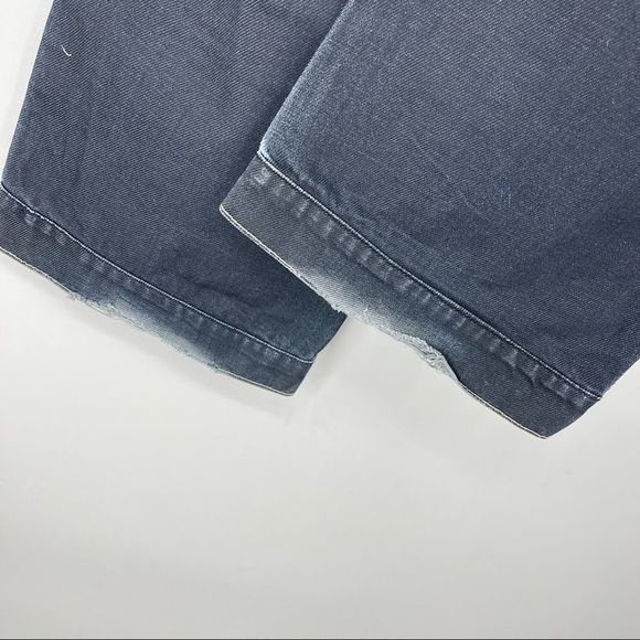 Jack & Jones Dark Wash Work Jeans | Size 32 | Carpenter Style | Distressed Cuffs - Picture 14 of 16